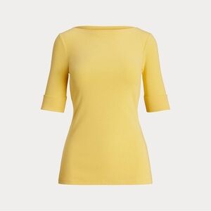 NWT Ralph Lauren Bright Yellow Short Sleeve Top